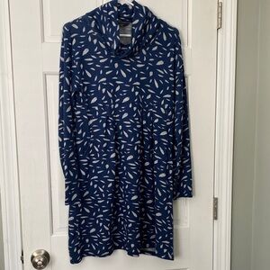 Blue Patterned Women's Dress